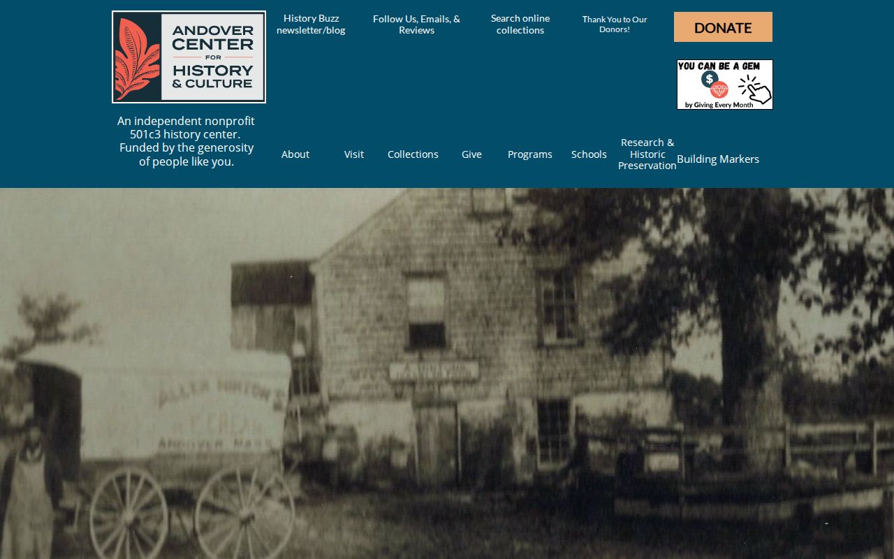 Andover neighbors historical archive at Andover Center for History and Culture
